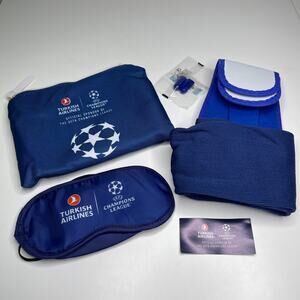 Turkish Airlines UEFA Champions League Final Flight Amenity Travel Kit Pouch NEW